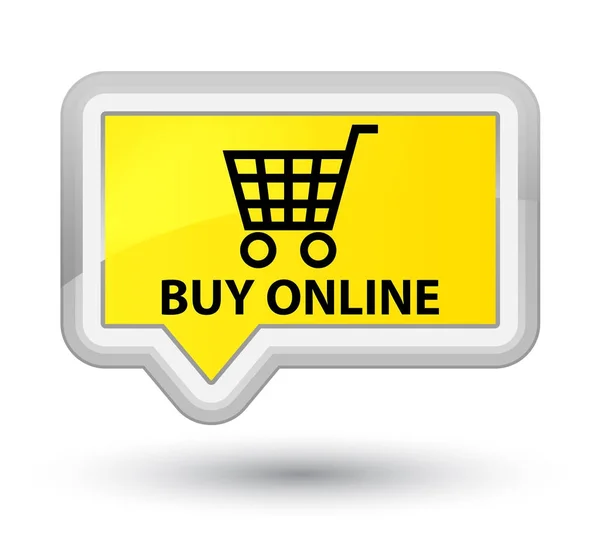 Buy online prime yellow banner button