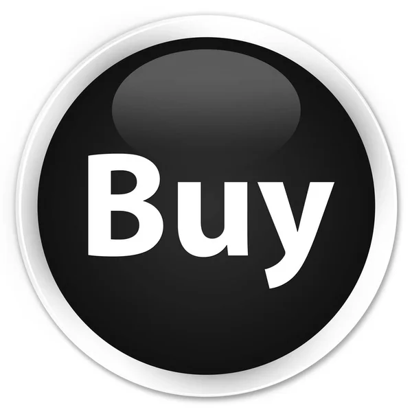 Kup premium czarny okrągły przycisk — Zdjęcie stockowe