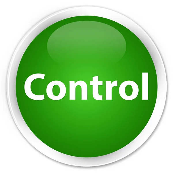 Ελέγχου premium πράσινο στρογγυλό κουμπί — Φωτογραφία Αρχείου