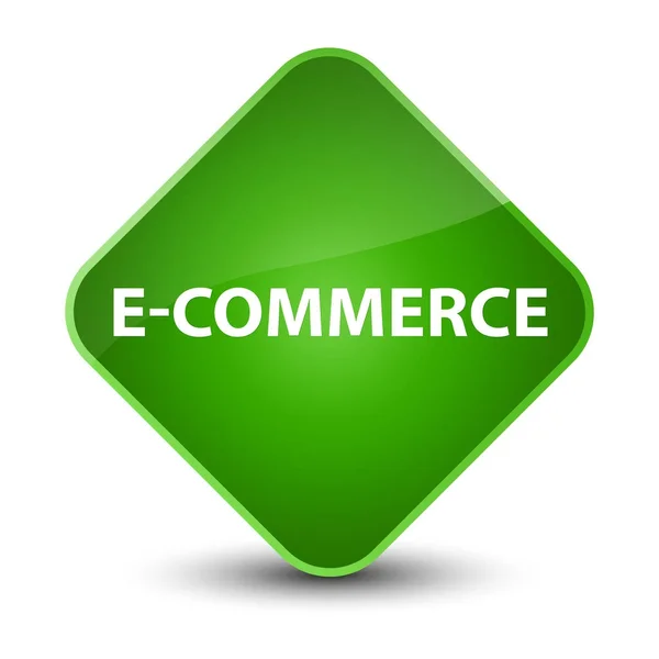 E-commerce elegant green diamond button — Stock Photo, Image