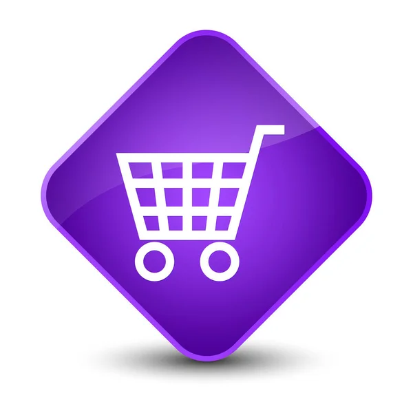 E-commerce ikony przycisku elegancki fioletowy diament — Zdjęcie stockowe