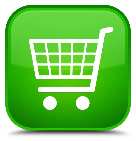 Icona e-commerce speciale pulsante quadrato verde — Foto Stock