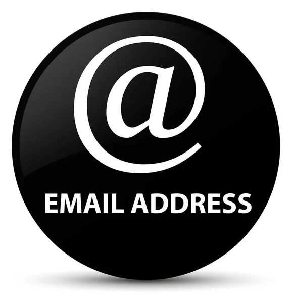 Адрес электронной почты черная кнопка — стоковое фото