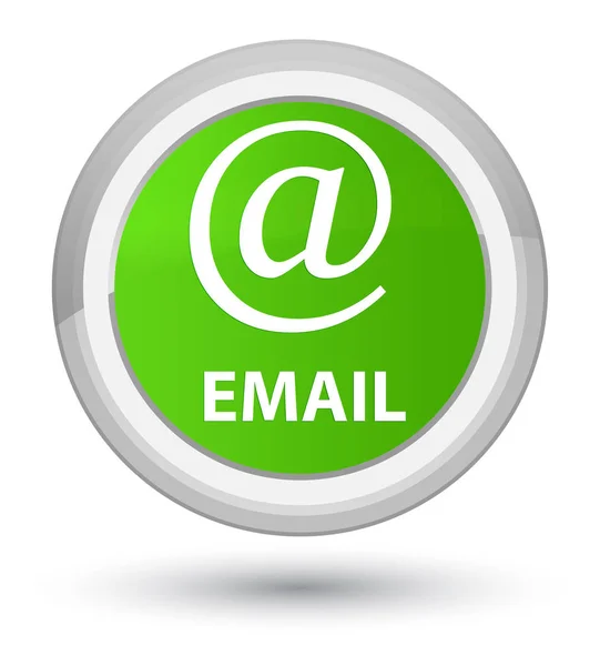 E-posta (adresi simgesi) asal yumuşak yeşil yuvarlak düğmesini — Stok fotoğraf