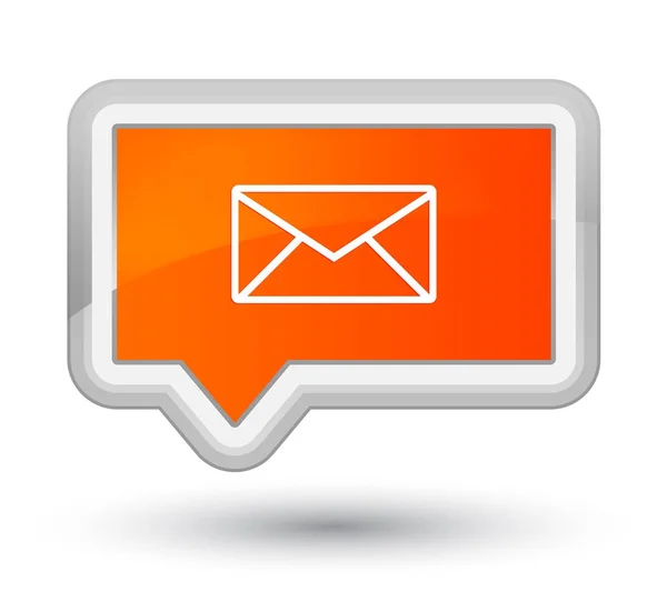 Email icon prime orange banner button