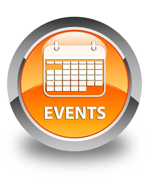 Events (calendar icon) glossy orange round button