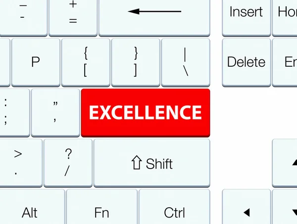Excellentie rode toetsenbord knop — Stockfoto