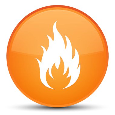 Yangın kutsal kişilerin resmi özel turuncu yuvarlak düğme