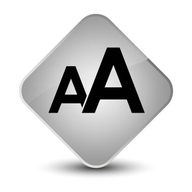 Yazı tipi boyutu kutsal kişilerin resmi zarif beyaz elmas düğme