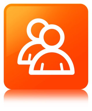 Grup simgesi turuncu kare düğme