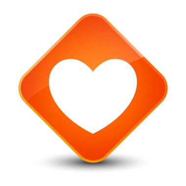 Kalp kutsal kişilerin resmi zarif Turuncu elmas düğme