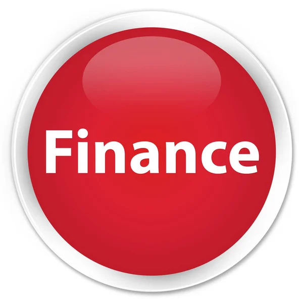 Finanças prémio botão redondo vermelho — Fotografia de Stock