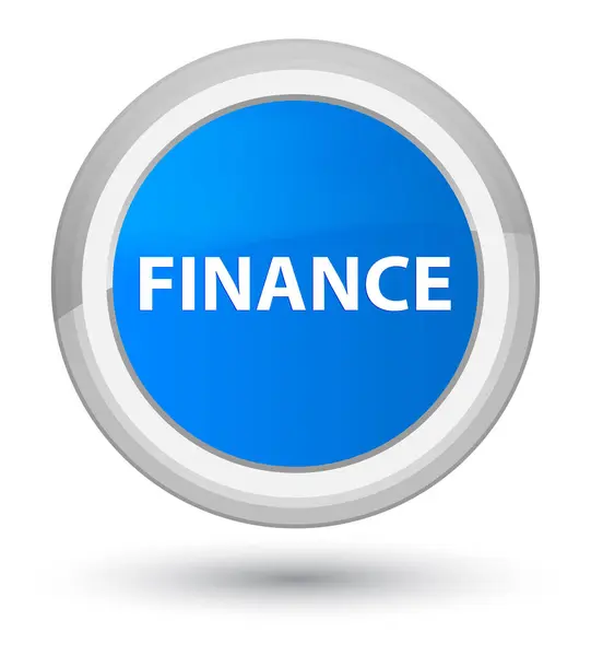 Finanzas prime cyan botón redondo azul — Foto de Stock