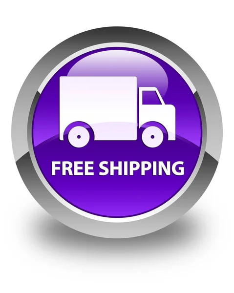 Free shipping glossy purple round button