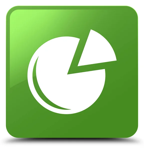 Grafik simge yumuşak yeşil kare düğme — Stok fotoğraf