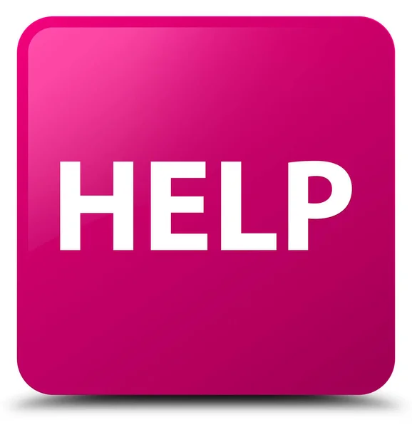 Ayuda rosa botón cuadrado — Foto de Stock