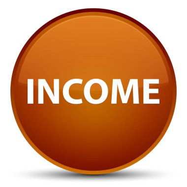 Gelir özel kahverengi yuvarlak düğmesi