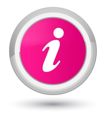 Bilgi simgesi Başbakan pembe yuvarlak düğmesine