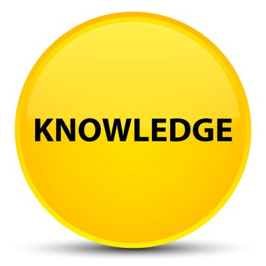 Bilgi özel sarı yuvarlak düğmesi