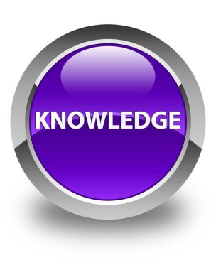 Bilgi parlak mor düğmesi