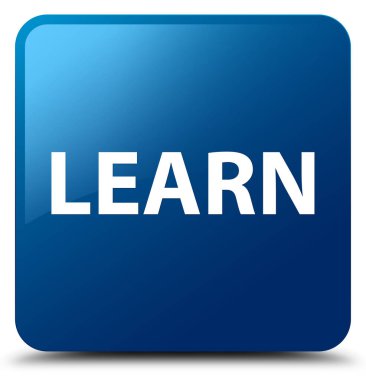 Mavi kare düğme öğrenin