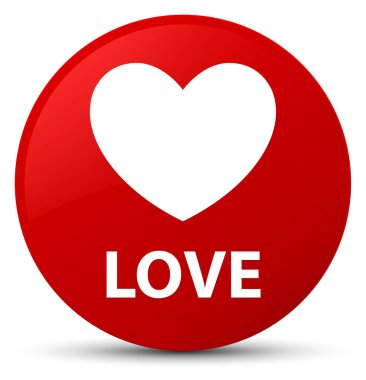 Aşk düğme kırmızı