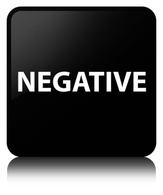 Negatif siyah kare düğme