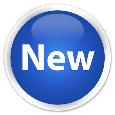 Yeni premium mavi yuvarlak düğmesi