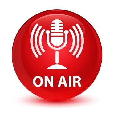 Hava (mikrofon simgesi) cam gibi kırmızı yuvarlak düğmesi