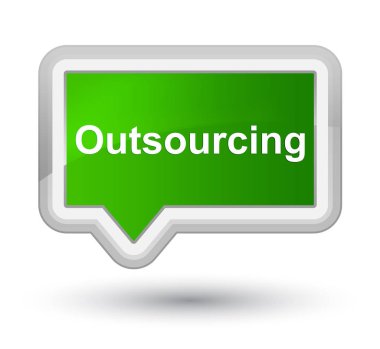 Birinci sınıf yeşil banner buton dış kaynak