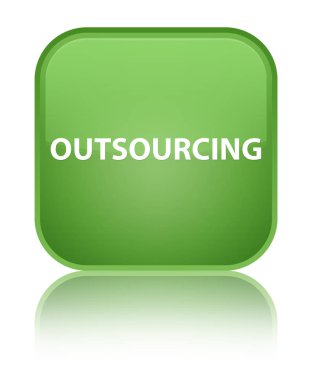 Dış kaynak özel yumuşak yeşil kare düğme