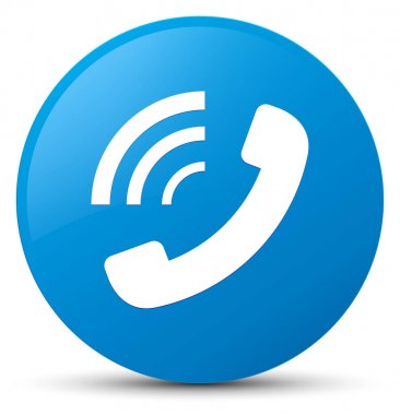 Telefon zil simgesini mavi düğme mavi