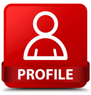 Profil (üye simgesi) kırmızı kare düğmesini kırmızı kurdele orta