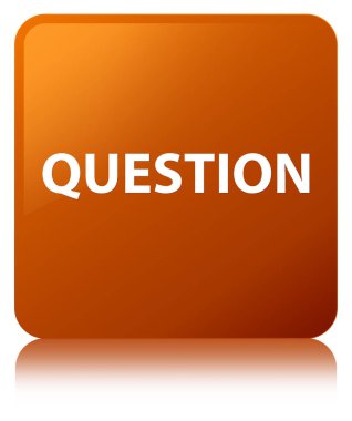 Soru kahverengi kare düğme