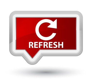 Yenile (döndürme ok simgesi) asal Kızıl bayrak düğmesini