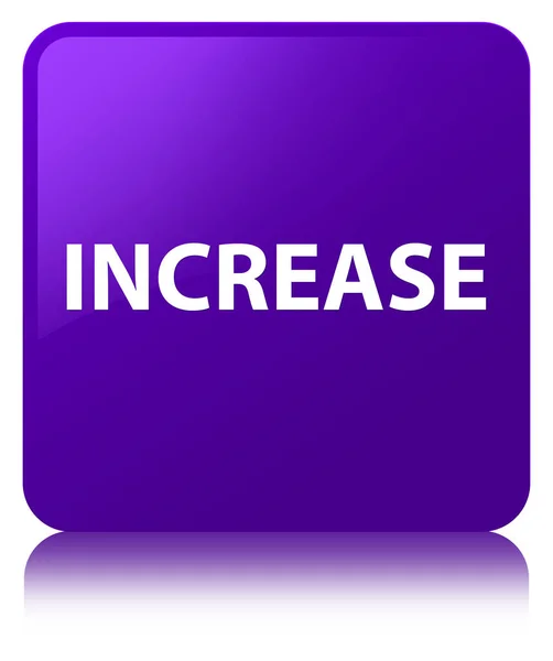Increase purple square button — Stock Photo, Image