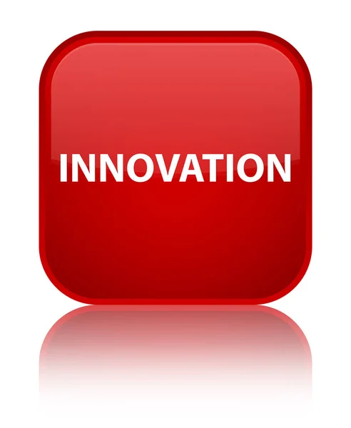 Innovation special red square button — Stock Photo, Image