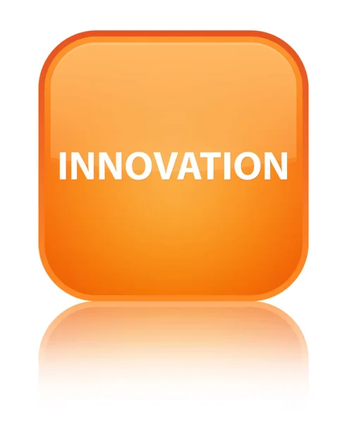 Innovation bouton carré orange spécial — Photo