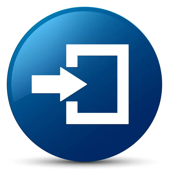 Login icon blue round button