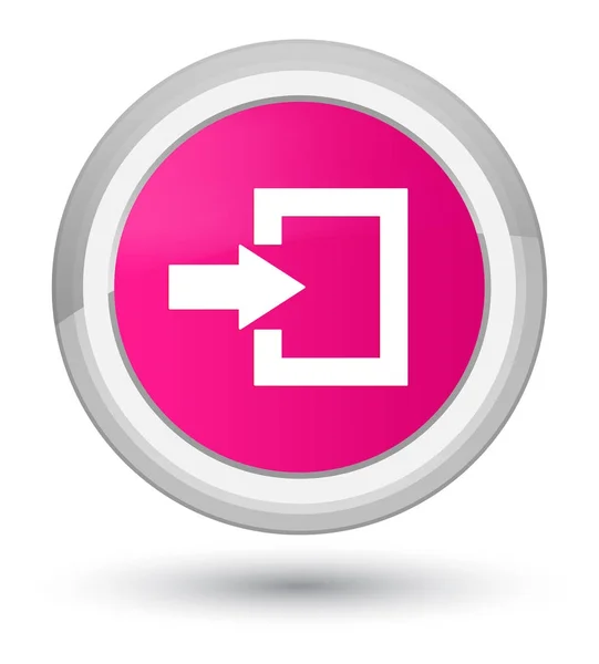 Login icon prime pink round button