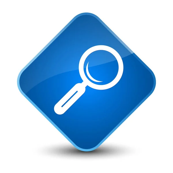 Magnifying glass icon elegant blue diamond button — Stock Photo, Image