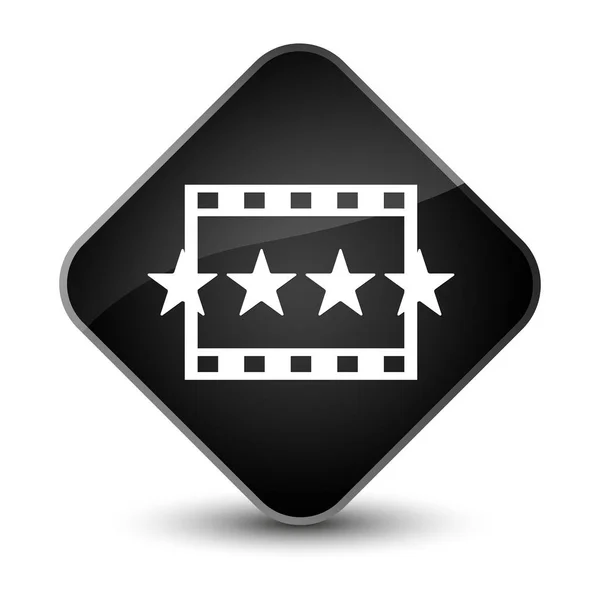 Film reviews knoop van het pictogram elegante zwarte diamant — Stockfoto