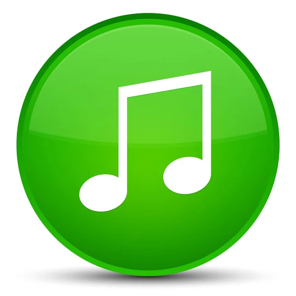 Music icon special green round button