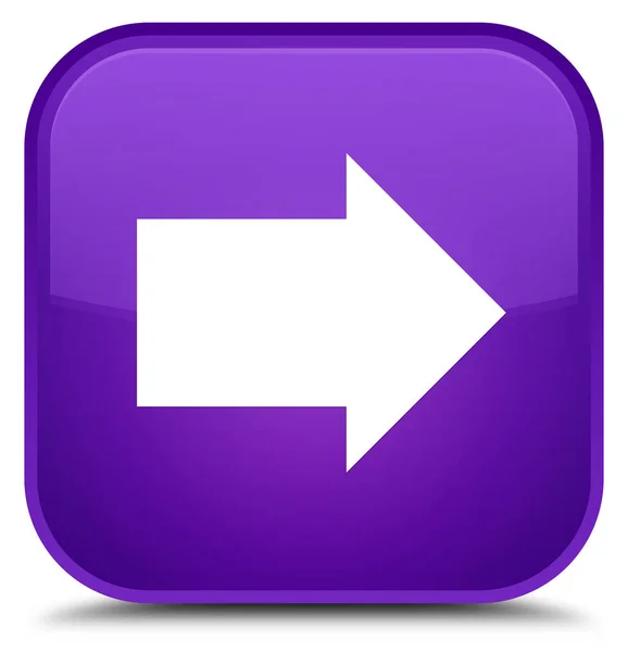 Další šipku ikony speciální fialový čtvercové tlačítko — Stock fotografie