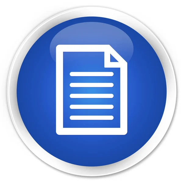 Sayfa simgesi sigorta primi mavi yuvarlak düğmesi — Stok fotoğraf