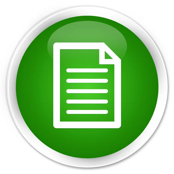 Page icon premium green round button
