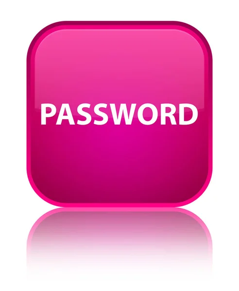 密码特殊粉红方形按钮 — 图库照片