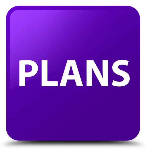 Čtvercové tlačítko plány fialové — Stock fotografie