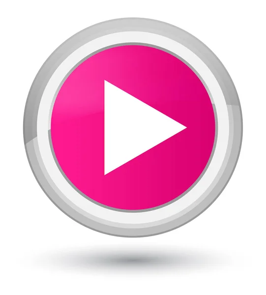 Icono de juego botón redondo rosa primo — Foto de Stock
