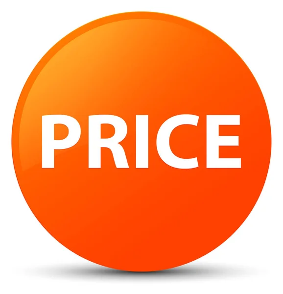 Precio naranja botón redondo — Foto de Stock